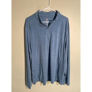 Travis Mathew Mens 1/4 Pullover Golf Sweatshirt‎ Blue Performance Size XL